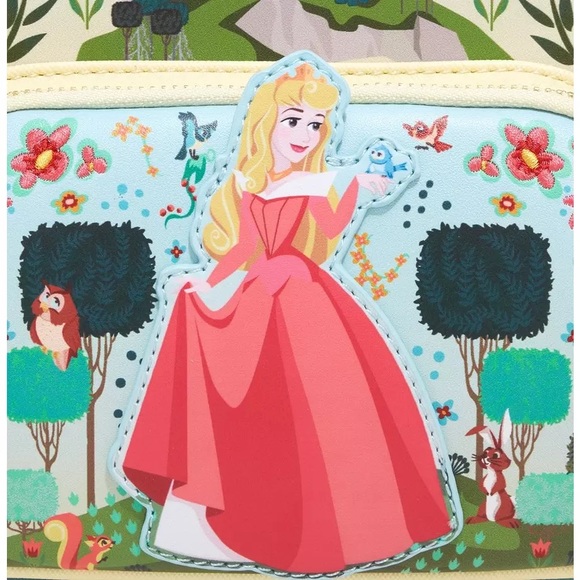 CLEARANCE - *RARE* Loungefly Disney Sleeping Beauty Floral Aurora Mini Backpack - Picture 5 of 6